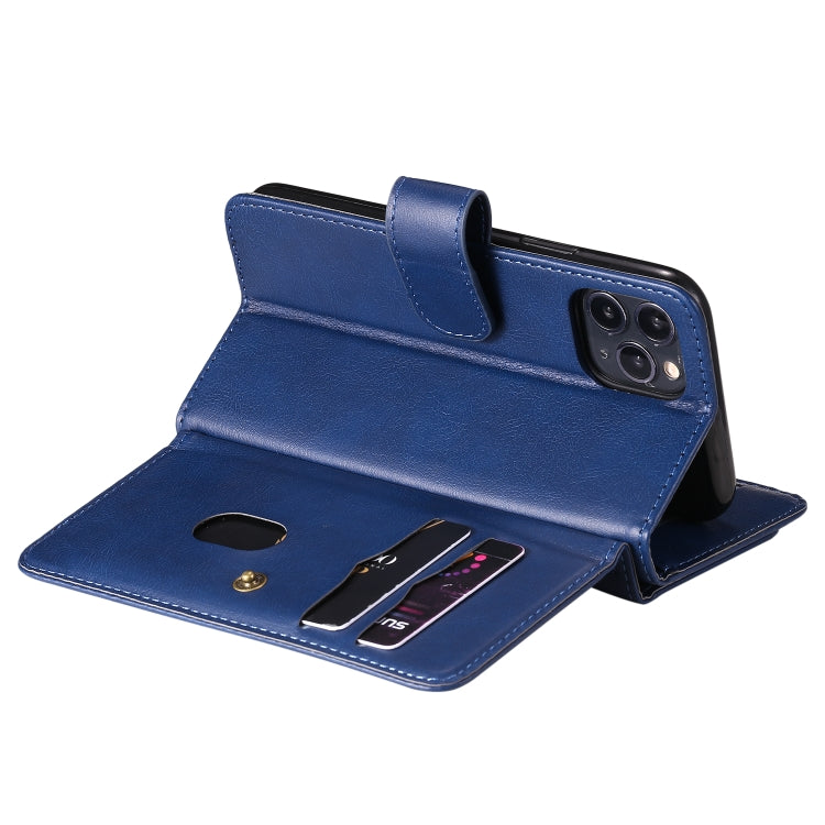 For iPhone 11 Pro Multifunctional Magnetic Copper Buckle Horizontal Flip Solid Color Leather Case with 10 Card Slots & Wallet & Holder & Photo Frame