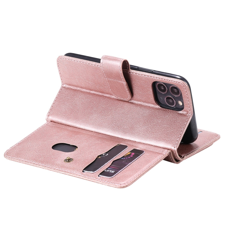 For iPhone 11 Pro Multifunctional Magnetic Copper Buckle Horizontal Flip Solid Color Leather Case with 10 Card Slots & Wallet & Holder & Photo Frame