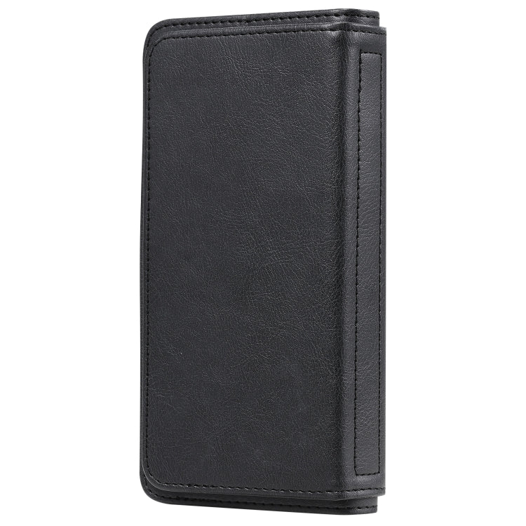 For iPhone 11 Multifunctional Magnetic Copper Buckle Horizontal Flip Solid Color Leather Case with 10 Card Slots & Wallet & Holder & Photo Frame