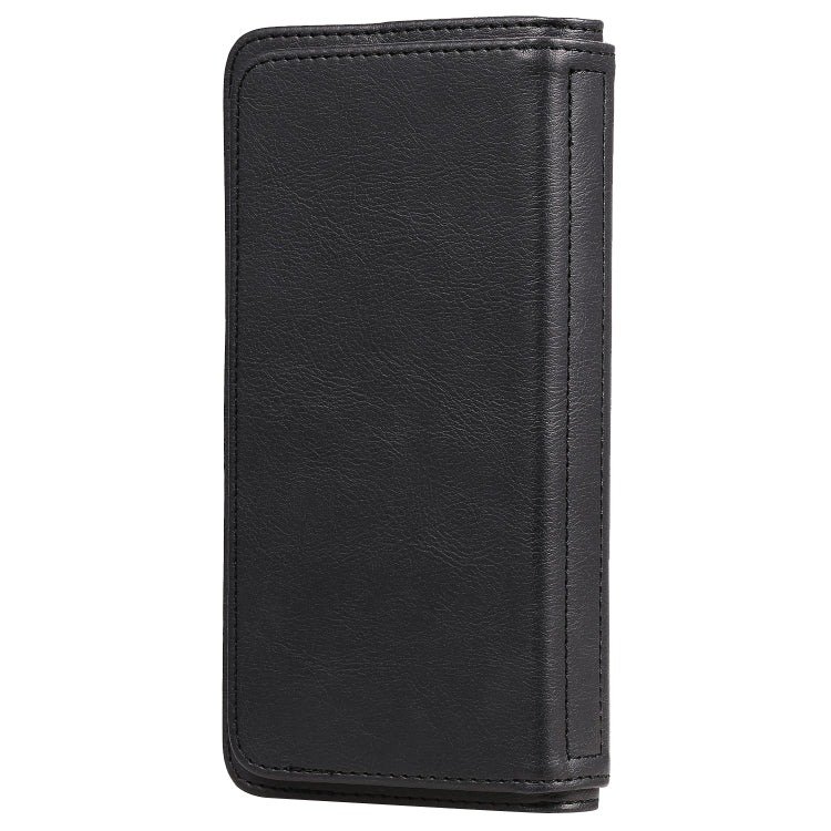 For iPhone 11 Pro Max Multifunctional Magnetic Copper Buckle Horizontal Flip Solid Color Leather Case with 10 Card Slots & Wallet & Holder & Photo Frame