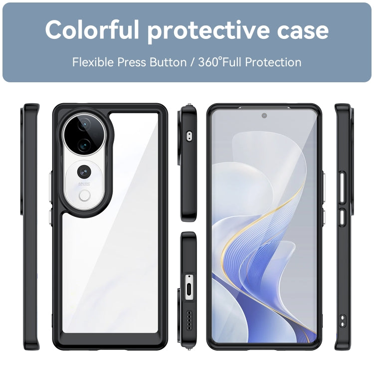 For vivo S19 Pro Colorful Series Acrylic Hybrid TPU Phone Case