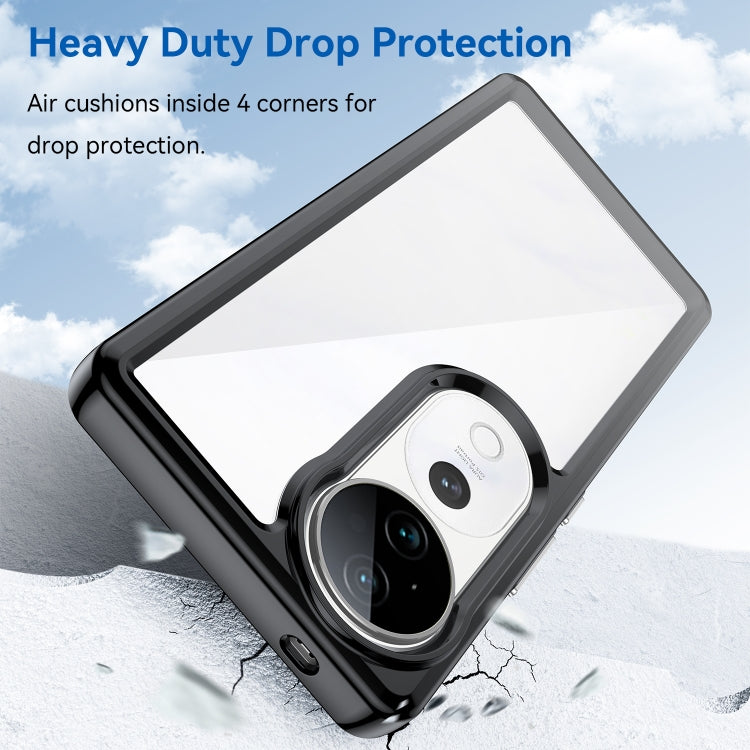 For vivo S19 Pro Colorful Series Acrylic Hybrid TPU Phone Case