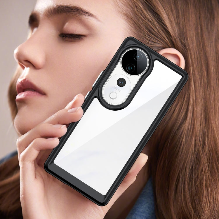 For vivo S19 Pro Colorful Series Acrylic Hybrid TPU Phone Case