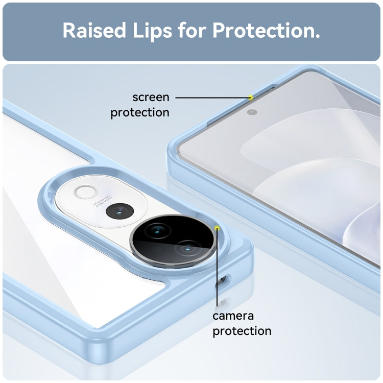 For vivo S19 Pro Colorful Series Acrylic Hybrid TPU Phone Case