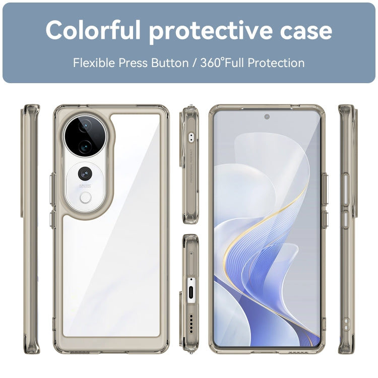 For vivo S19 Pro Colorful Series Acrylic Hybrid TPU Phone Case