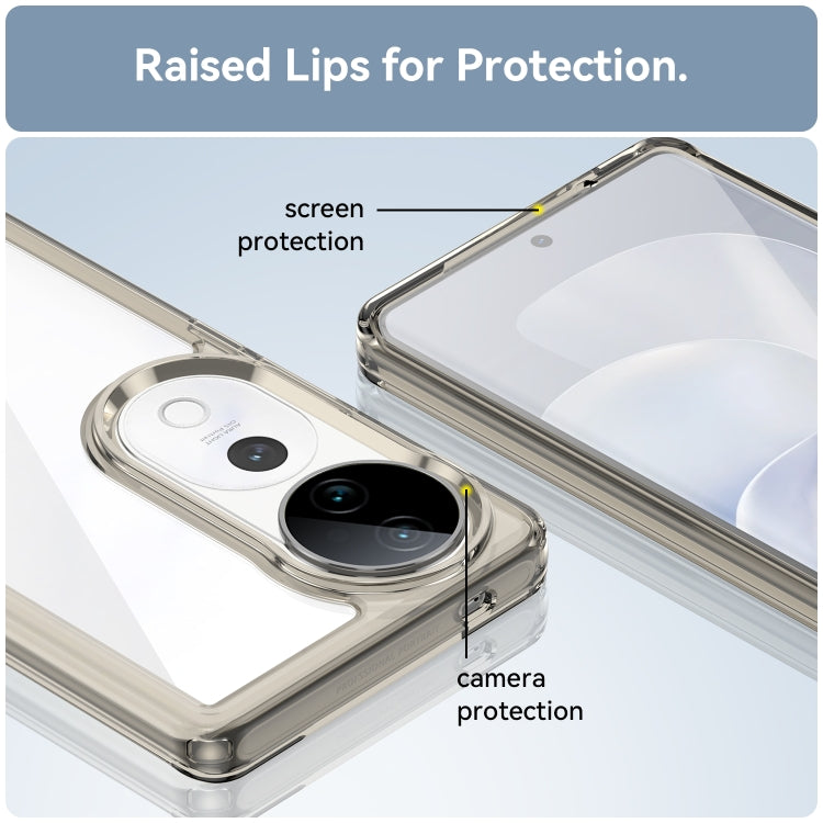 For vivo S19 Pro Colorful Series Acrylic Hybrid TPU Phone Case