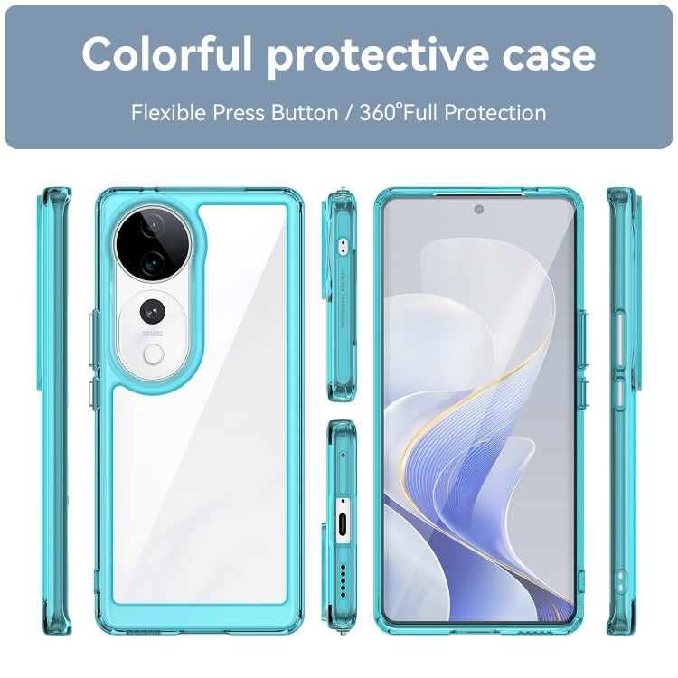 For vivo S19 Pro Colorful Series Acrylic Hybrid TPU Phone Case