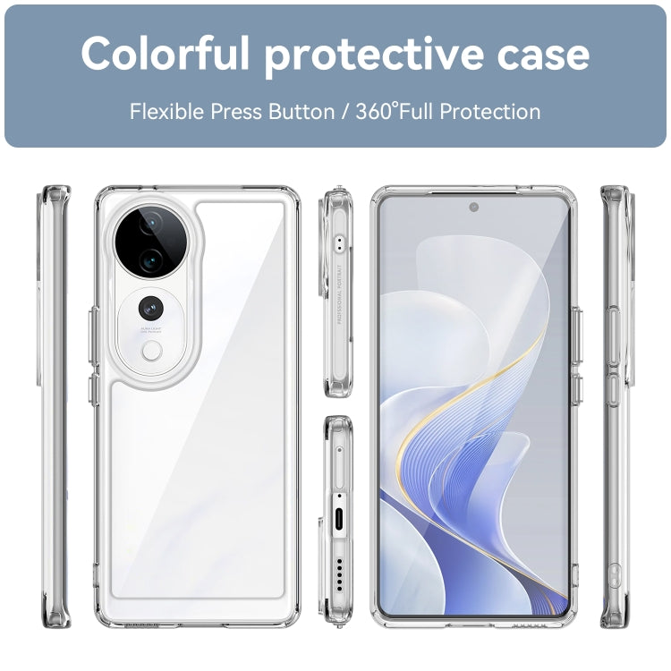 For vivo S19 Pro Colorful Series Acrylic Hybrid TPU Phone Case
