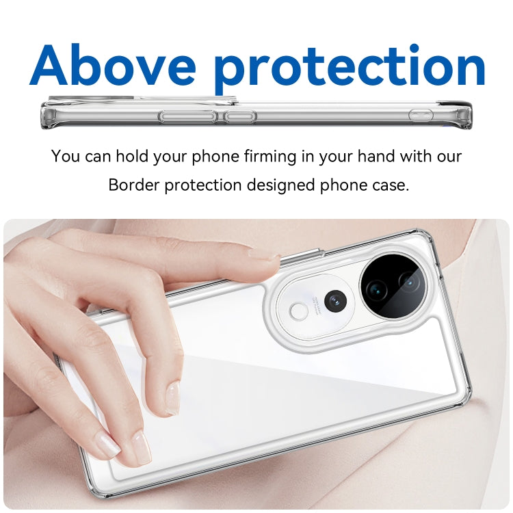For vivo S19 Pro Colorful Series Acrylic Hybrid TPU Phone Case