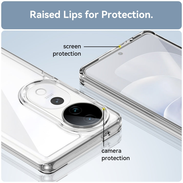 For vivo S19 Pro Colorful Series Acrylic Hybrid TPU Phone Case