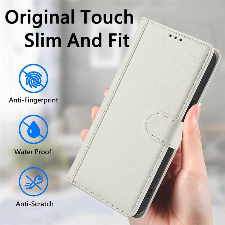For iPhone 15 Pro Max Skin Feel Pure Color Card Slots Leather Phone Case with Dual Lanyard