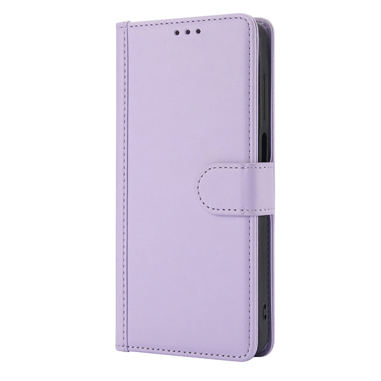 For iPhone 7 Plus / 8 Plus Skin Feel Pure Color Card Slots Leather Phone Case with Dual Lanyard