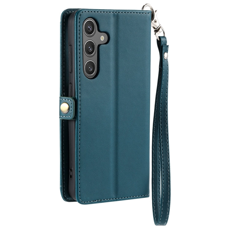 For Samsung Galaxy A25 5G Wallet Multi-card Slot Leather Phone Case with Lanyard