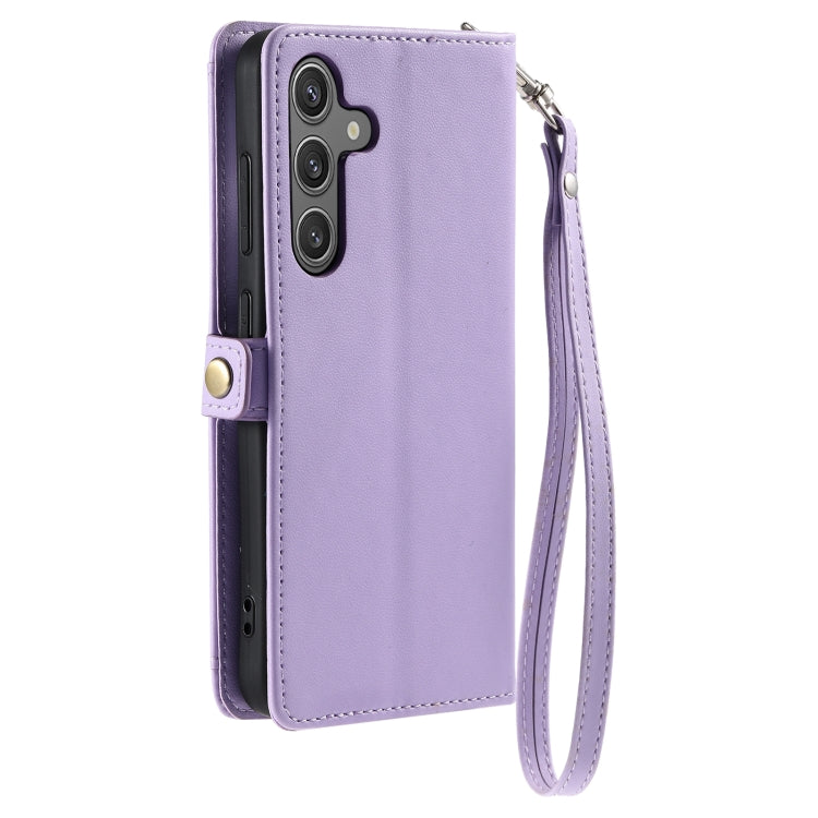 For Samsung Galaxy A54 5G Wallet Multi-card Slot Leather Phone Case with Lanyard