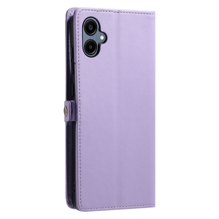 For Samsung Galaxy A06 4G Wallet Multi-card Slot Leather Phone Case with Lanyard