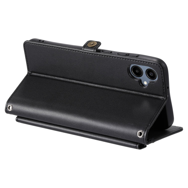 For Samsung Galaxy A06 4G Wallet Multi-card Slot Leather Phone Case with Lanyard