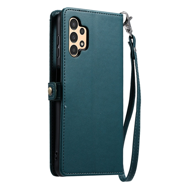 For Samsung Galaxy A13 4G / 5G Wallet Multi-card Slot Leather Phone Case with Lanyard