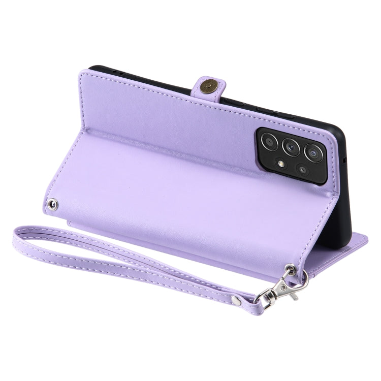 For Samsung Galaxy M23 5G / M13 4G Wallet Multi-card Slot Leather Phone Case with Lanyard