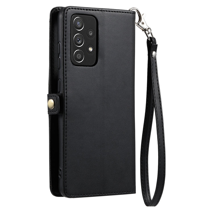 For Samsung Galaxy M23 5G / M13 4G Wallet Multi-card Slot Leather Phone Case with Lanyard