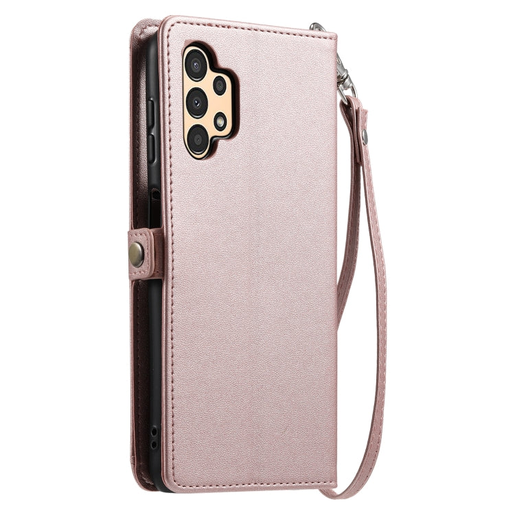 For Samsung Galaxy A32 5G / M32 5G Wallet Multi-card Slot Leather Phone Case with Lanyard