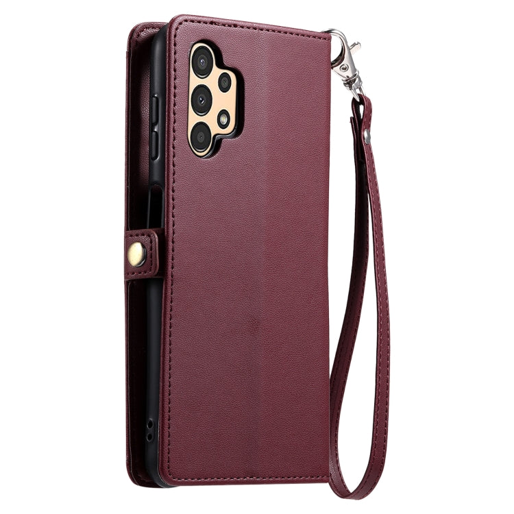 For Samsung Galaxy A32 5G / M32 5G Wallet Multi-card Slot Leather Phone Case with Lanyard