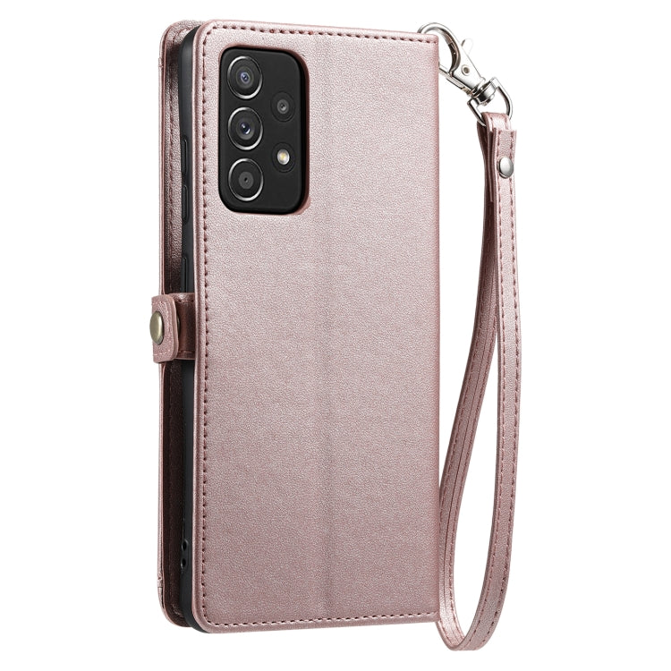 For Samsung Galaxy A53 5G Wallet Multi-card Slot Leather Phone Case with Lanyard