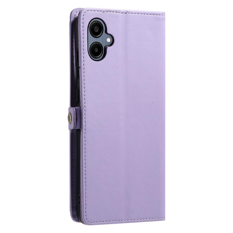 For Samsung Galaxy A07 4G Wallet Multi-card Slot Leather Phone Case with Lanyard