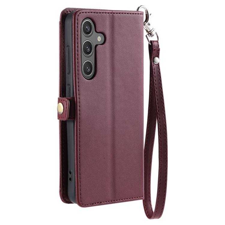 For Samsung Galaxy A17 5G Wallet Multi-card Slot Leather Phone Case with Lanyard