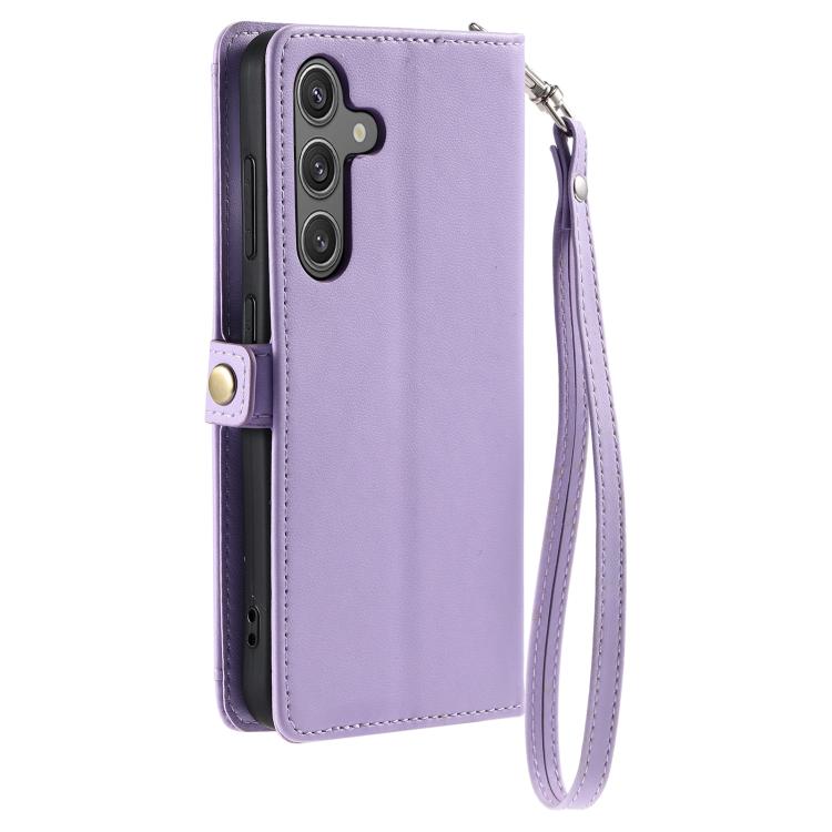 For Samsung Galaxy A17 5G Wallet Multi-card Slot Leather Phone Case with Lanyard