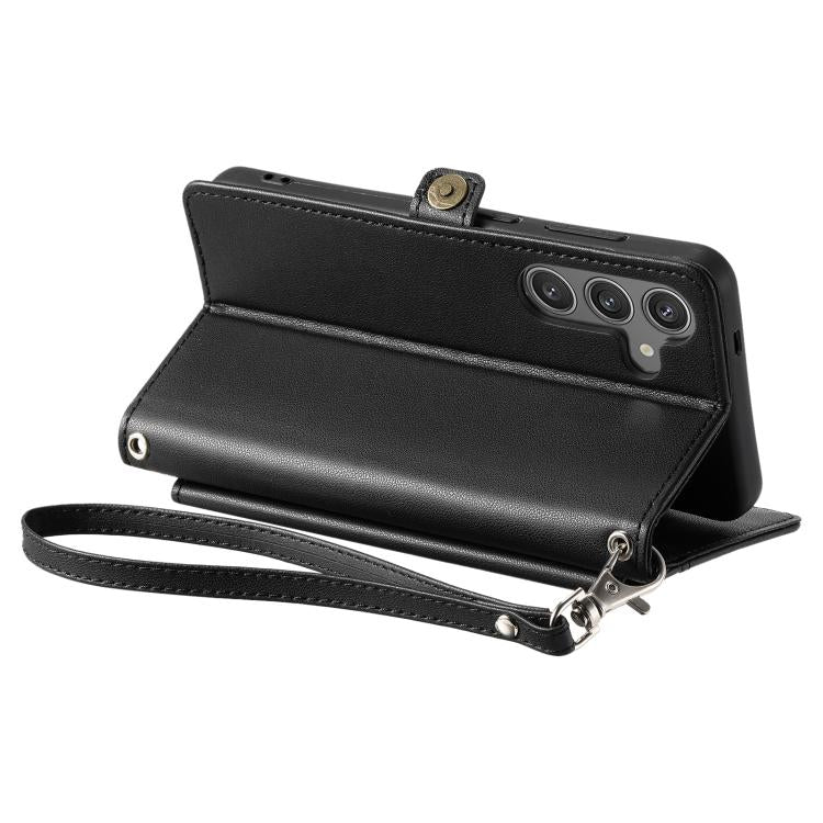 For Samsung Galaxy A37 5G Wallet Multi-card Slot Leather Phone Case with Lanyard
