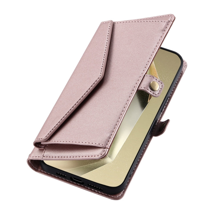 For Samsung Galaxy S25 Ultra 5G Wallet Multi-card Slot Leather Phone Case with Lanyard