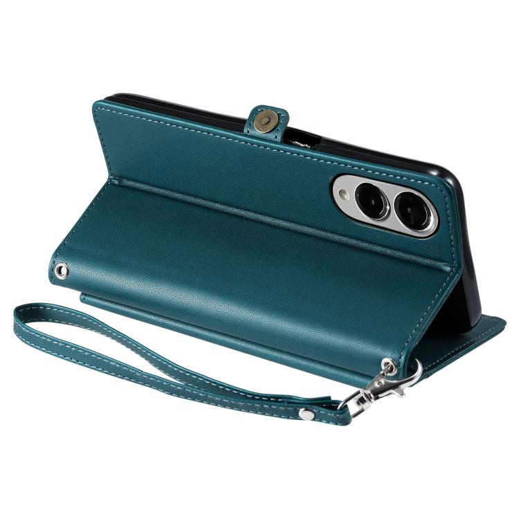 For Samsung Galaxy S25 Edge 5G Wallet Multi-card Slot Leather Phone Case with Lanyard