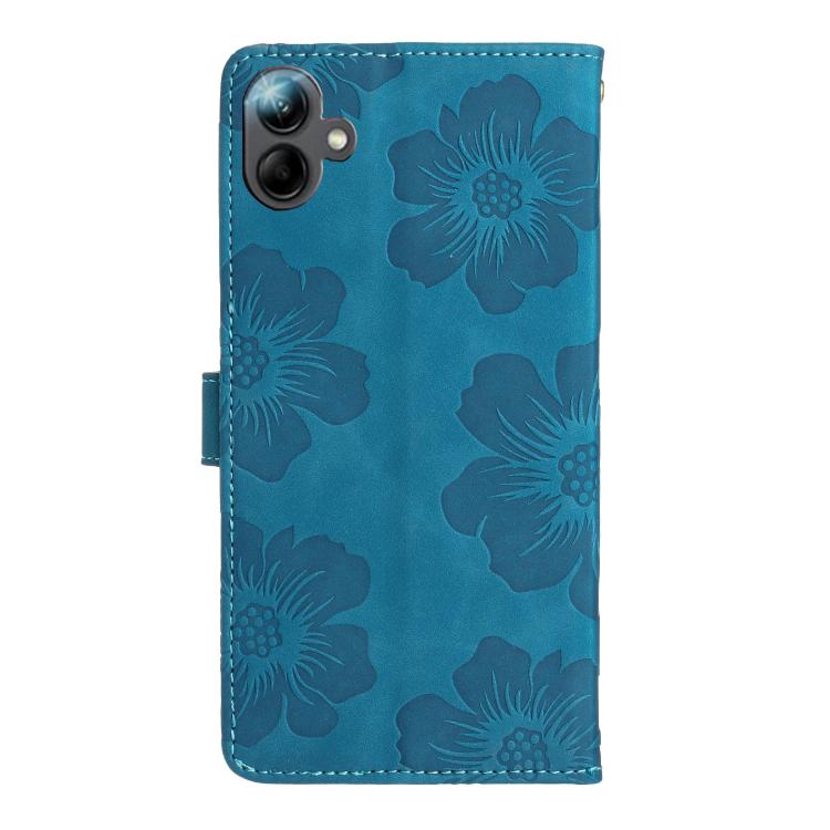 For Samsung Galaxy A07 5G Flower Embossing Pattern Leather Phone Case