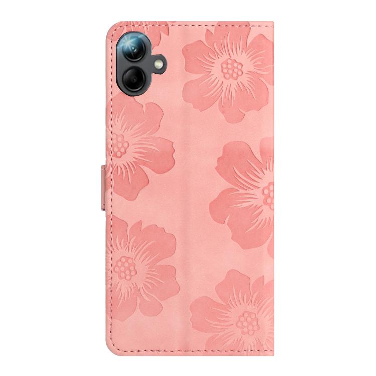 For Samsung Galaxy A07 5G Flower Embossing Pattern Leather Phone Case
