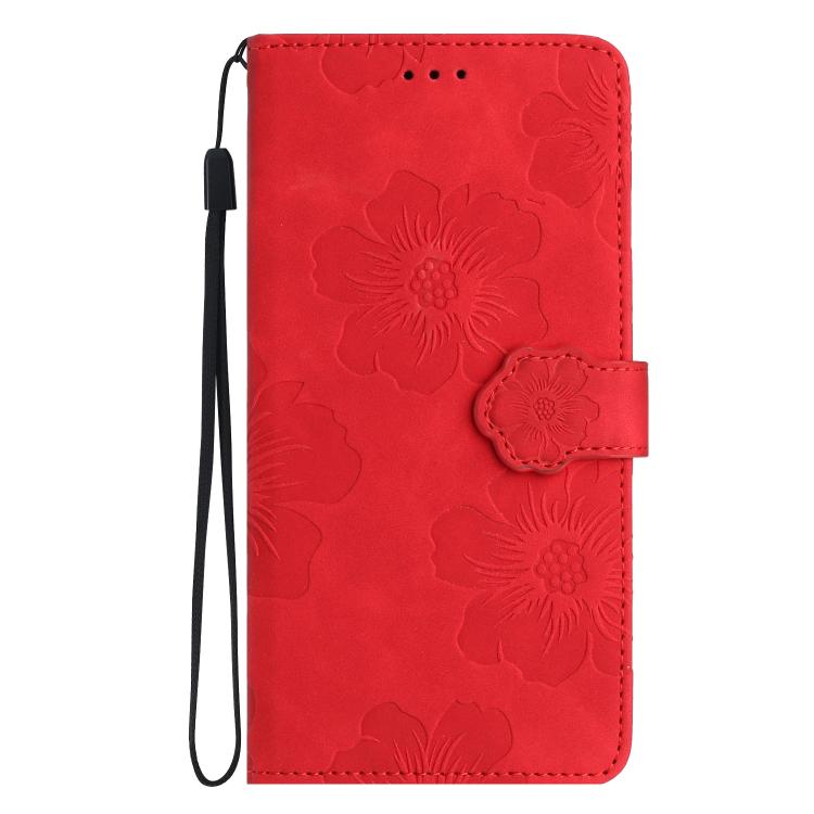 For Samsung Galaxy A17 5G Flower Embossing Pattern Leather Phone Case