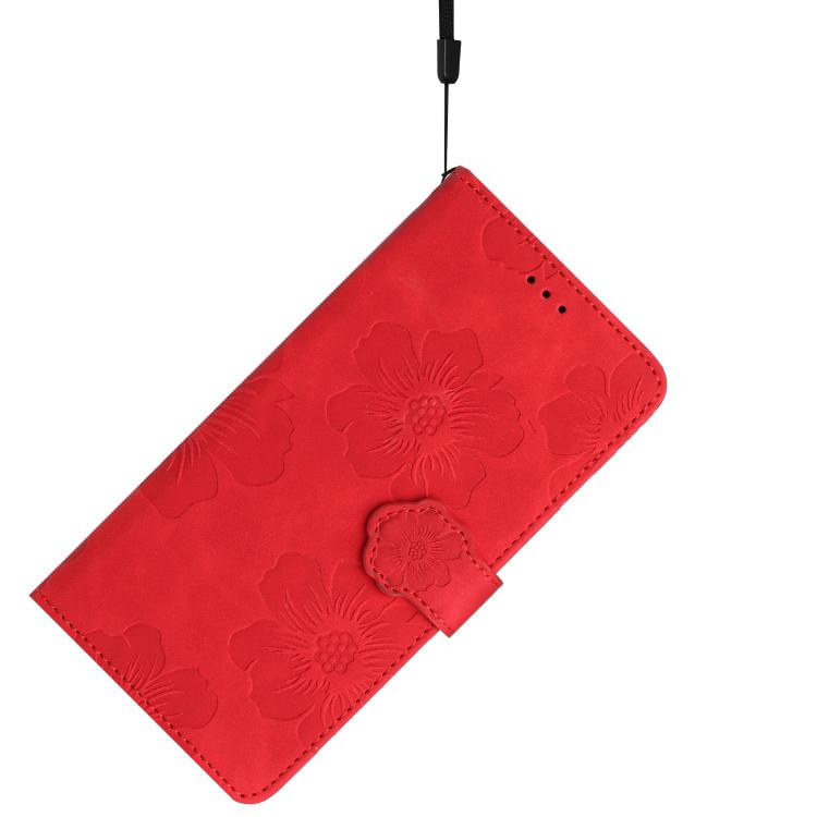 For Samsung Galaxy A17 5G Flower Embossing Pattern Leather Phone Case