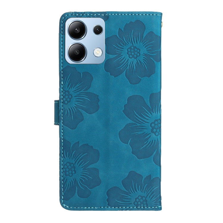 For Redmi Note 13 4G Flower Embossing Pattern Leather Phone Case
