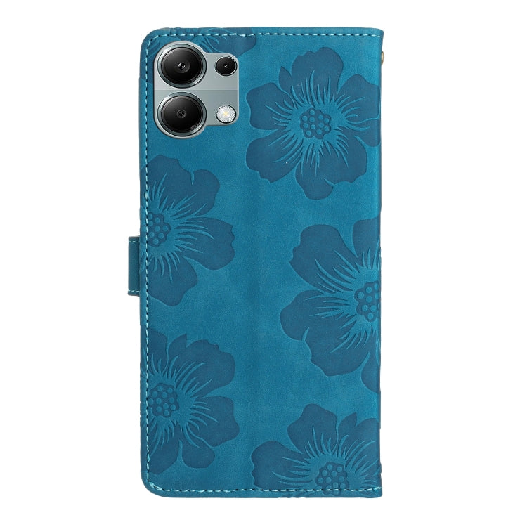 For Redmi Note 13 Pro 4G Flower Embossing Pattern Leather Phone Case
