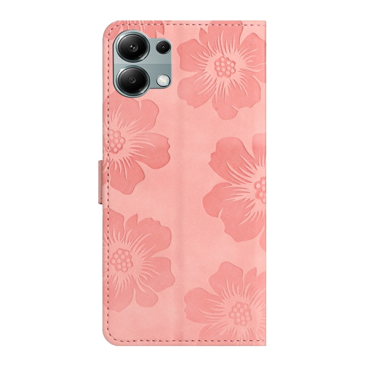 For Redmi Note 13 Pro 4G Flower Embossing Pattern Leather Phone Case