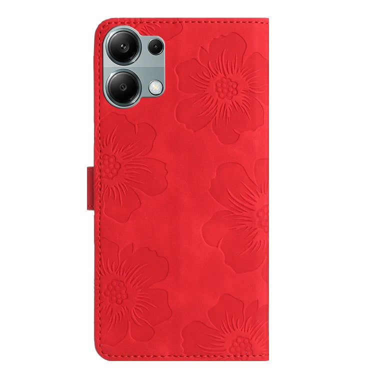 For Redmi Note 13 Pro 4G Flower Embossing Pattern Leather Phone Case
