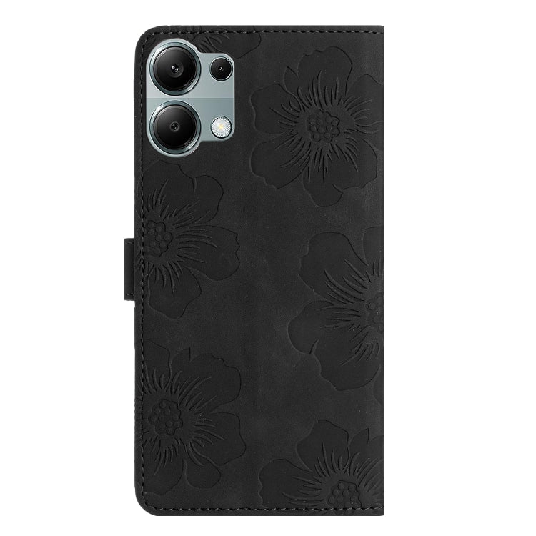 For Redmi Note 13 Pro 4G Flower Embossing Pattern Leather Phone Case