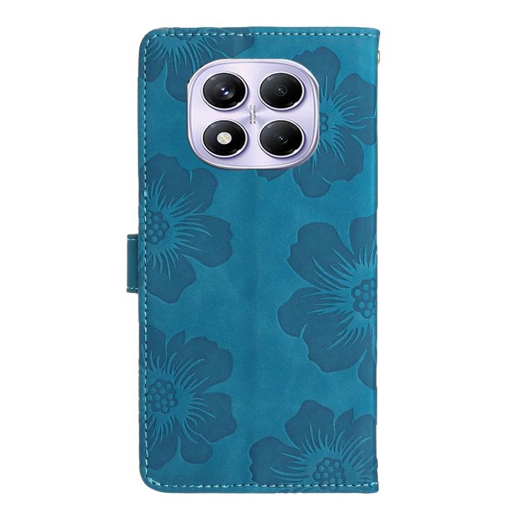 For Redmi Note 14 Pro 4G Flower Embossing Pattern Leather Phone Case