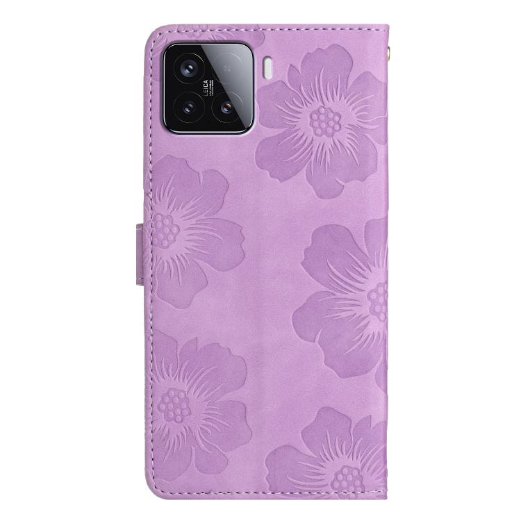 For Redmi 15 5G / 4G EU 171mm Flower Embossing Pattern Leather Phone Case