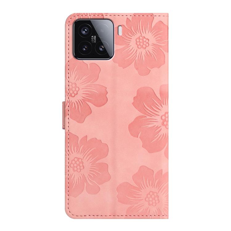 For Redmi 15 5G / 4G EU 171mm Flower Embossing Pattern Leather Phone Case
