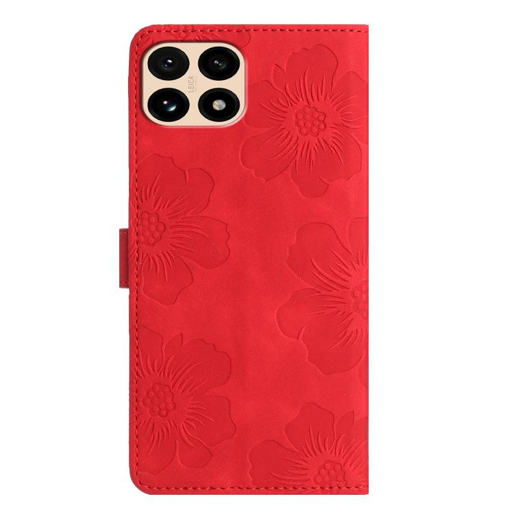 For Redmi 15T 5G Flower Embossing Pattern Leather Phone Case