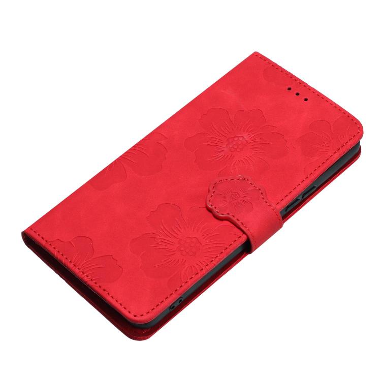 For Redmi 15T Pro 5G Flower Embossing Pattern Leather Phone Case