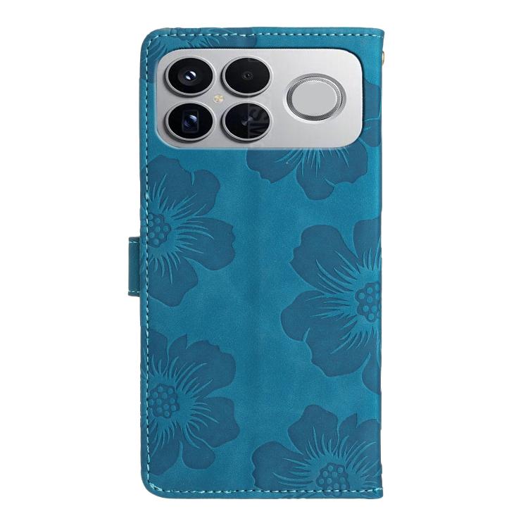 For Redmi K90 Pro Max/Poco F8 Ultra Flower Embossing Pattern Leather Phone Case