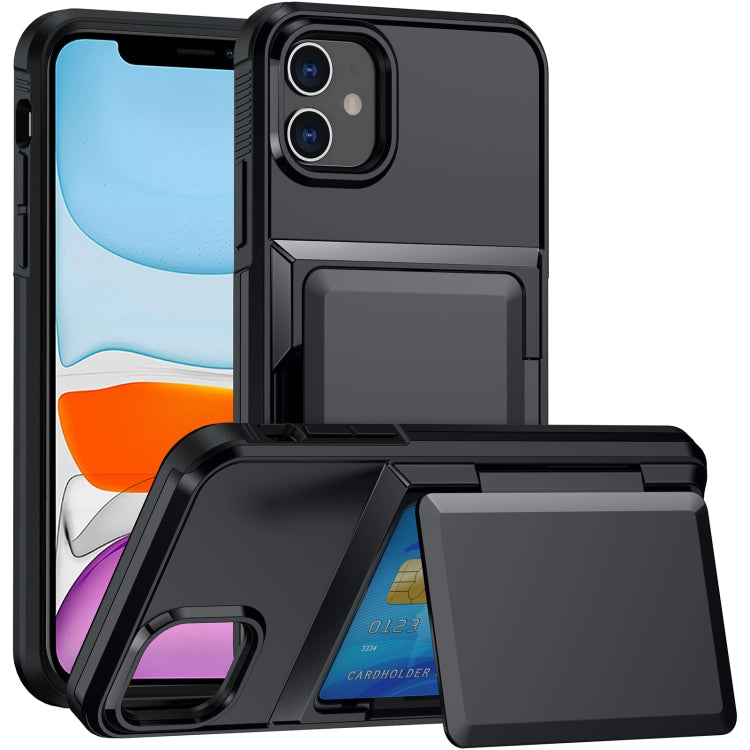 For iPhone 11 Card Slot Holder Phone Case