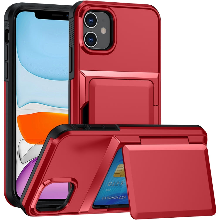 For iPhone 11 Card Slot Holder Phone Case