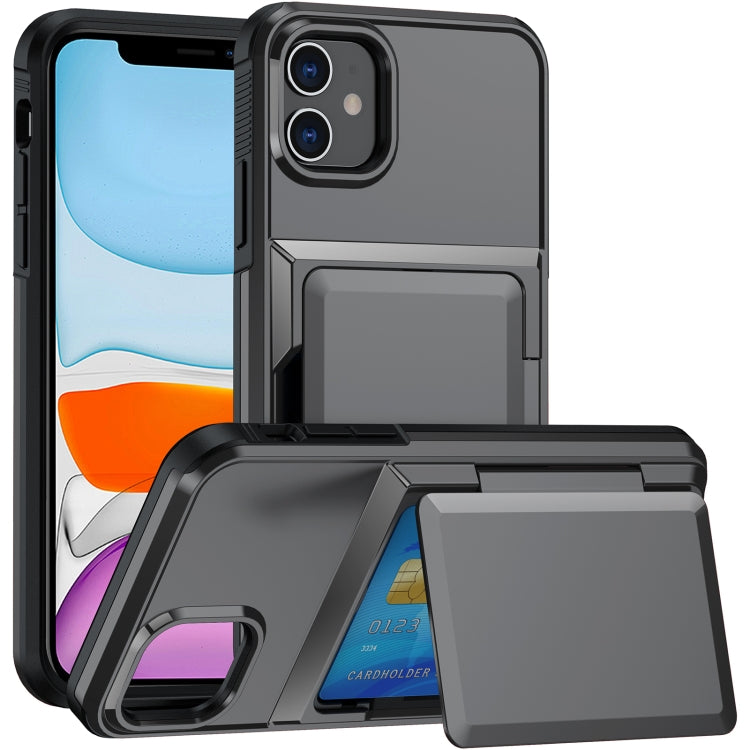 For iPhone 11 Card Slot Holder Phone Case